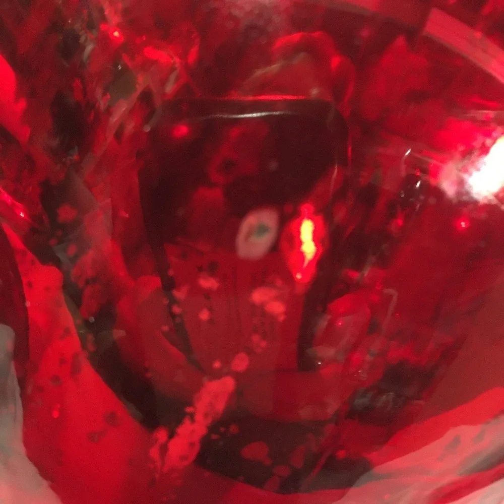 Red Mercury Glass Vase With Lid‎ Holiday Decor 9